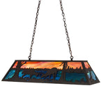 48"L Battling Bucks Oblong Pendant