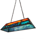 48"L Battling Bucks Oblong Pendant