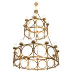 60"W Porta 20 Lt Two Tier Modern Chandelier