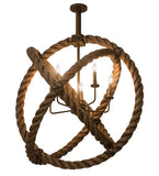 36"W Cilindro Bola Rope Pendant