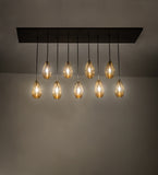 54"L Raquel 9 Lt Cascading Contemporary Pendant