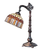 20"H Tiffany Candice Bridge Arm Table Lamp