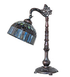 20"H Tiffany Candice Bridge Arm Table Lamp