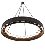 60"W Escabroso 24 Lt Modern Loxley Chandelier
