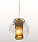 6"W Bola Cilindro Contemporary Mini Pendant