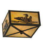 10"Sq Loon Flush Mount