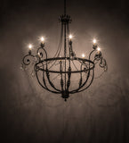 58"W Antonia 8 Lt Chandelier