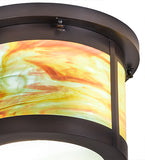 14"W Craftsman Flushmount