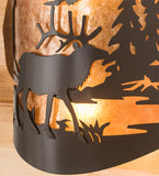 11"W Elk at Lake Wall Sconce