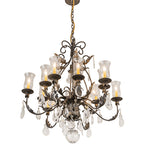 36"W French Elegance 12 Lt Chandelier