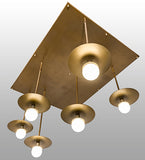 75"L Bola Plato 6 Lt Cascading Pendant