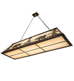 61"L Bear at Lake Oblong Pendant