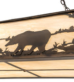 61"L Bear at Lake Oblong Pendant