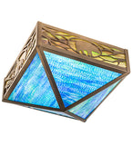 18"Sq Wildlife Flush Mount