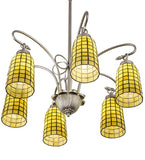 26"W Terra Verde 6 Lt Chandelier
