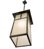 15"Sq Hyde Park "T" Mission Outdoor Pendant