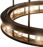 49"W Alva Cilindro Contemporary Glam Pendant