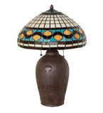 23"H Tiffany Acorn Rustic Lodge Table Lamp