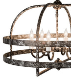 22"W Aldari 6 Lt Chandelier