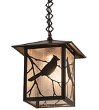 9"Sq Seneca Song Bird Outdoor Pendant