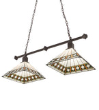 38"L Diamond Band Mission 2 Lt Island Pendant