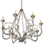 42"W Rachelle 8 Lt Chandelier