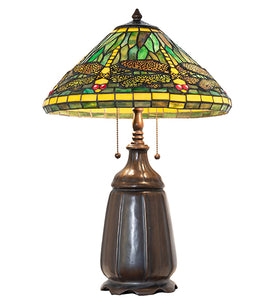 25"H Tiffany Dragonfly Table Lamp