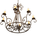 42"W Marguerite 8 Lt Chandelier