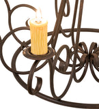 42"W Marguerite 8 Lt Chandelier