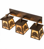 32"L Oak Tree 3 Lt Vanity Light