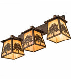 32"L Oak Tree 3 Lt Vanity Light