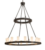 48"W Loxley 16 Lt Chandelier