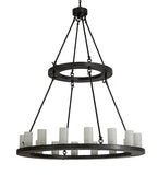 48"W Loxley 16 Lt Chandelier