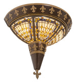 18"W Fleur-de-lis Wall Sconce