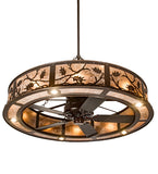 55"W Whispering Pines W/Downlights Chandel-Air Fan