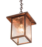 9"Sq Hyde Park Spider Web Outdoor Pendant