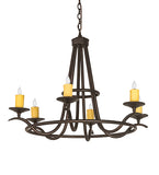 36"W Octavia 6 Lt Chandelier