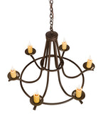 36"W Octavia 6 Lt Chandelier
