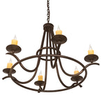 36"W Octavia 6 Lt Chandelier