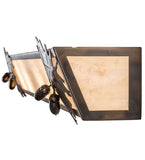 36"W Oak Leaf & Acorn Vanity Light