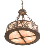 16"W Whispering Pines Lodge Inverted Pendant