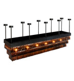 144"L Beer Garden Contemporary Chandelier