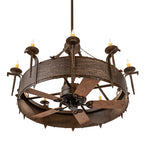 56"W Costello 10 Lt Chandel-Air Ceiling Fan