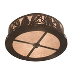16"W Mountain Pine Flush Mount