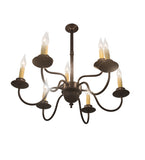 24"W Ean 2 Tier 9 Lt Chandelier