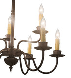 24"W Ean 2 Tier 9 Lt Chandelier