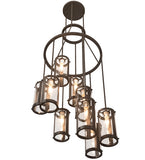 30"W Cartier 9 Lt Modern Chandelier