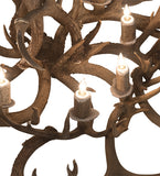 43"W Antlers Whitetail Deer 8 Lt Chandelier