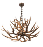33"W Antlers Whitetail Deer 4 LT Chandelier