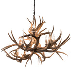 42"W Antlers Mule Deer 10 Lt Chandelier